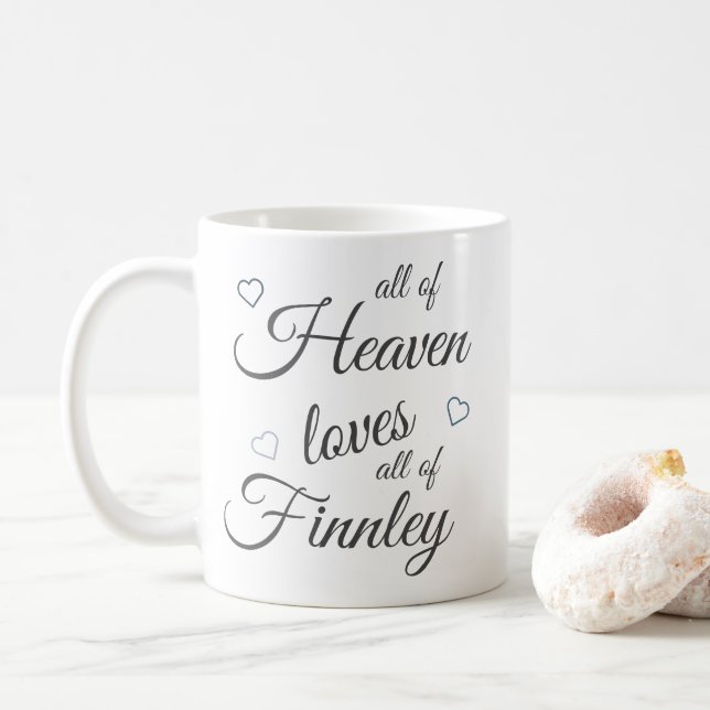 Custom Anniversary All Of Me Loves All Of You Coffee Mug (With Donut)