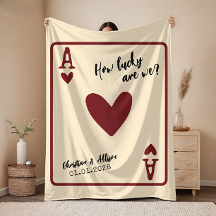 Custom Anniversary Blanket Gift for Wifey & Hubby