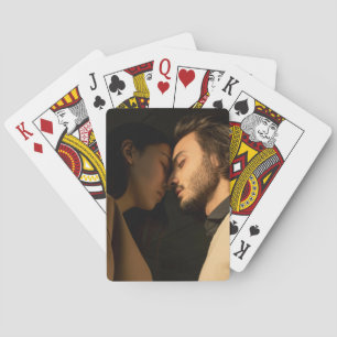 Custom Anniversary Couple Photo Keepsake Playing Cards