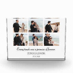 Custom Anniversary Gift for Couple Engagement Gift Photo Block