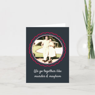 Custom Anniversary / Murder & Mayhem Holiday Card