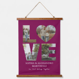 Custom Anniversary Photo Hanging Tapestry