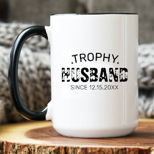 Custom Anniversary Trophy Husband Gift From Wife Coffee Mug