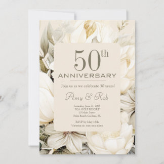 Custom Anniversary vanilla cream bouquet Holiday Card