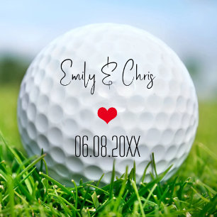 Custom Anniversary Wedding Party Favours Groomsman Golf Balls