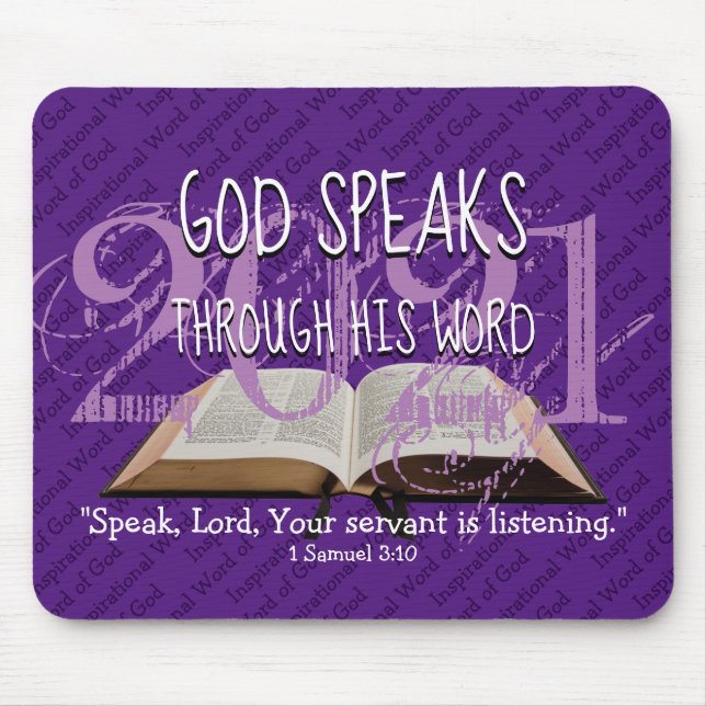 Custom ANY YEAR Christian Bible Mouse Pad (Front)