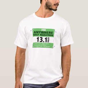 Custom Anywhere Half-Marathon, 13.1 Miles T-Shirt