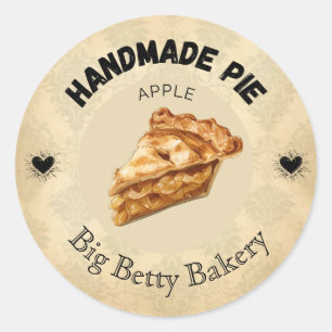 Custom Apple Pie Labels   Personalised Bakery Pack