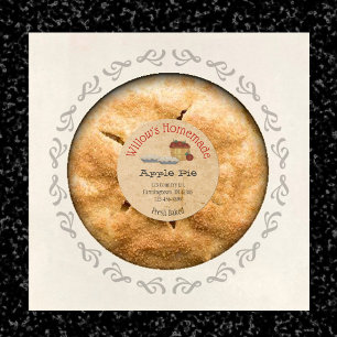  Custom Apple Pie Product Sticker