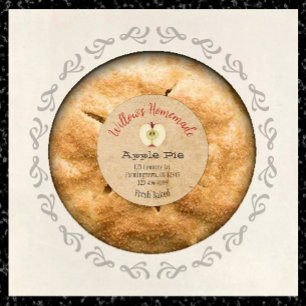 Custom Apple Pie Product Sticker