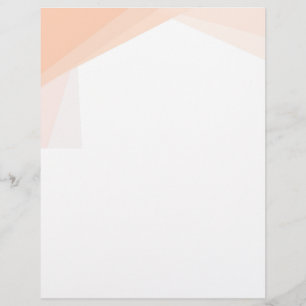 Custom Apricot White Colour Creative Blank Templat Custom Letterhead