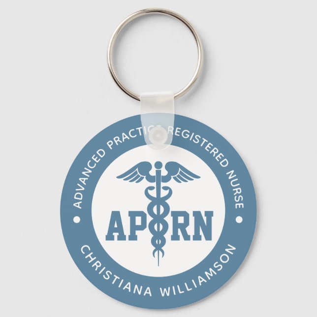 Custom APRN Advanced Practice Registered Nurse Key Ring (Front)