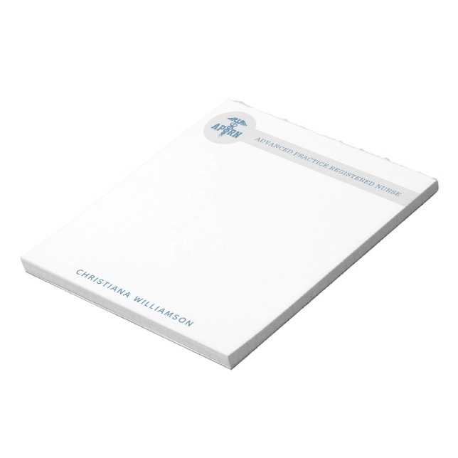 Custom APRN Advanced Practice Registered Nurse Notepad (Rotated)