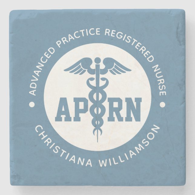 Custom APRN Advanced Practice Registered Nurse Stone Coaster (Front)
