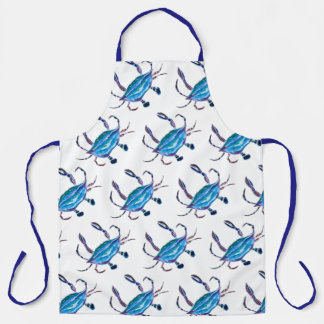 Custom Apron with Original Blue Crab Design