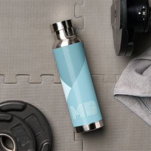Custom Aqua Teal Seafoam Ocean Blue Coloured Water Bottle