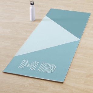 Custom Aqua Teal Seafoam Ocean Blue Coloured Yoga Mat