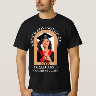 Custom Arch Photo proud boyfriend graduation T-Shirt
