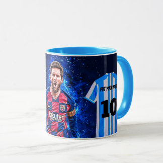 Custom Argentina Jersey Mug – Number 10 Football C
