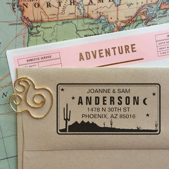 Custom Arizona License Plate Return Address Stamp (Creator Uploaded)