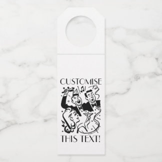 Custom Art Deco Cocktail Party Bottle Tag