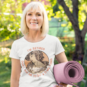 Custom Art Nouveau Retirement Gifts for Her Mom T-Shirt
