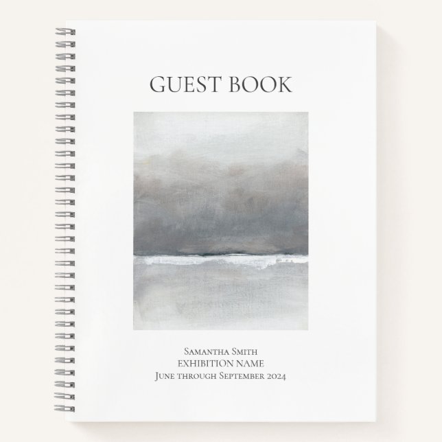 Custom Art Show Exhibition Guest Book  (Front)