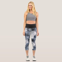 Custom Artistic Capri Yoga Leggings