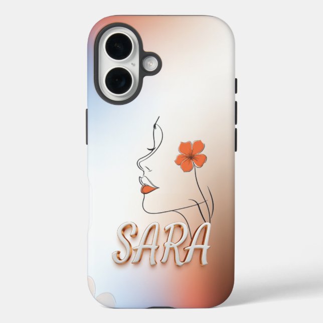 Custom Artistic Phone Case Designs Featuring 'Sara (Back)