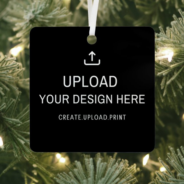 Custom Artwork, Photo, or Design Metal Tree Decoration (Insitu)