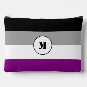 Custom asexuality flag accessory pouch