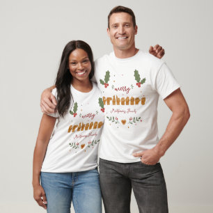 Custom ASL Merry Christmas Gingerbread Hands T-Shirt