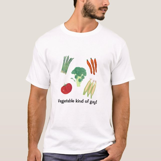 Custom Assorted Vegetables Tshirts (Front)