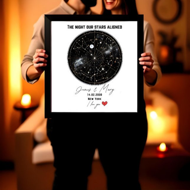 Custom Astrology Star Map: Your Night, Your Story Photo Print (Creator Uploaded)