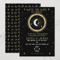 Custom Astrology Zodiac Moon Sign Save the Date  