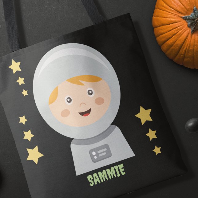 Custom Astronaut Halloween Trick Treat Tote Bag (Creator Uploaded)