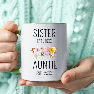Custom Aunt Gift Promoted to Aunt Gift New Auntie Mug