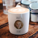 "Custom Aunt | Personalised Photo Gift Espresso Cup<br><div class="desc">Celebrate your special aunt with this personalised photo espresso mug! Featuring a compact and stylish design, this mug allows you to add her favourite photo along with a name or custom text to create a meaningful gift. Perfect for birthdays, holidays, or just because, this espresso mug is the ideal way...</div>