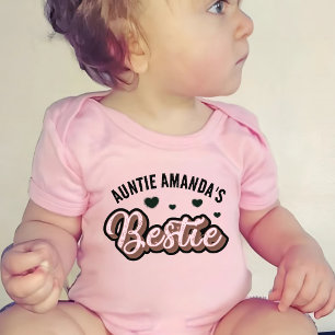 Custom Auntie's Bestie Baby Bodysuit