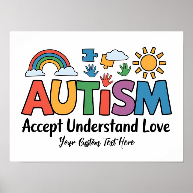 Custom Autism Awareness poster (Front)