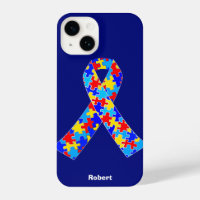 Custom Autism Awareness Ribbon Blue