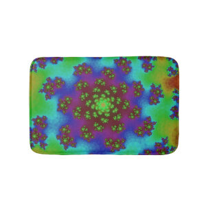 Custom Autumn Floral Sprinkles Small Bath Mat