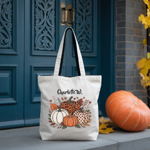 Custom Autumn Pumpkin Spice Halloween Bag