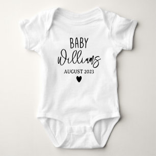 Custom Baby Announcement, Personalised Coming Soon Baby Bodysuit