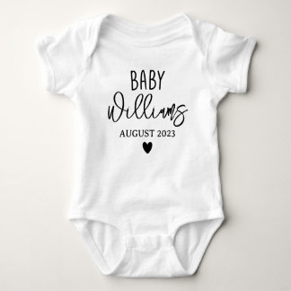 Custom Baby Announcement, Personalised Coming Soon Baby Bodysuit