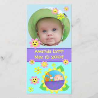 Custom Baby Announcement Photo Card