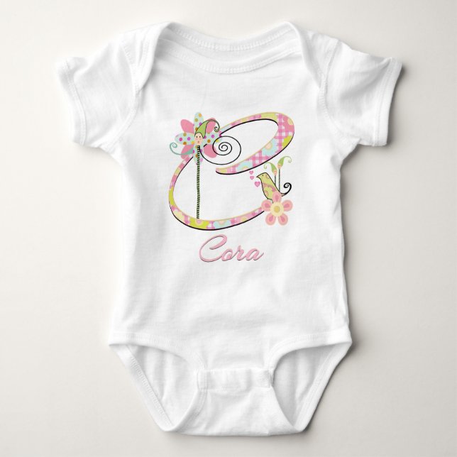 Custom Baby Bird Garden Bodysuit (Front)
