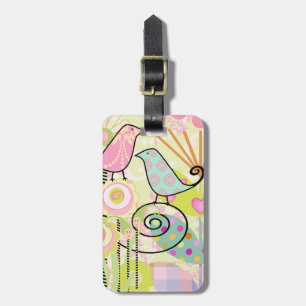 Custom Baby Bird Garden Luggage Tag