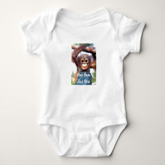Custom Baby Bodysuit - Add own picture and text (Front)