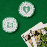 Custom Baby Boy Birth Announcement Personalised Poker Chips<br><div class="desc">Celebrate the arrival of your little one with these Custom Baby Boy Birth Announcement Personalised Poker Chips! Perfect for commemorating this joyous occasion in a unique and fun way, these custom poker chips are fully customisable to feature your baby's name, birthdate, weight, and other details. Whether you're planning a baby...</div>